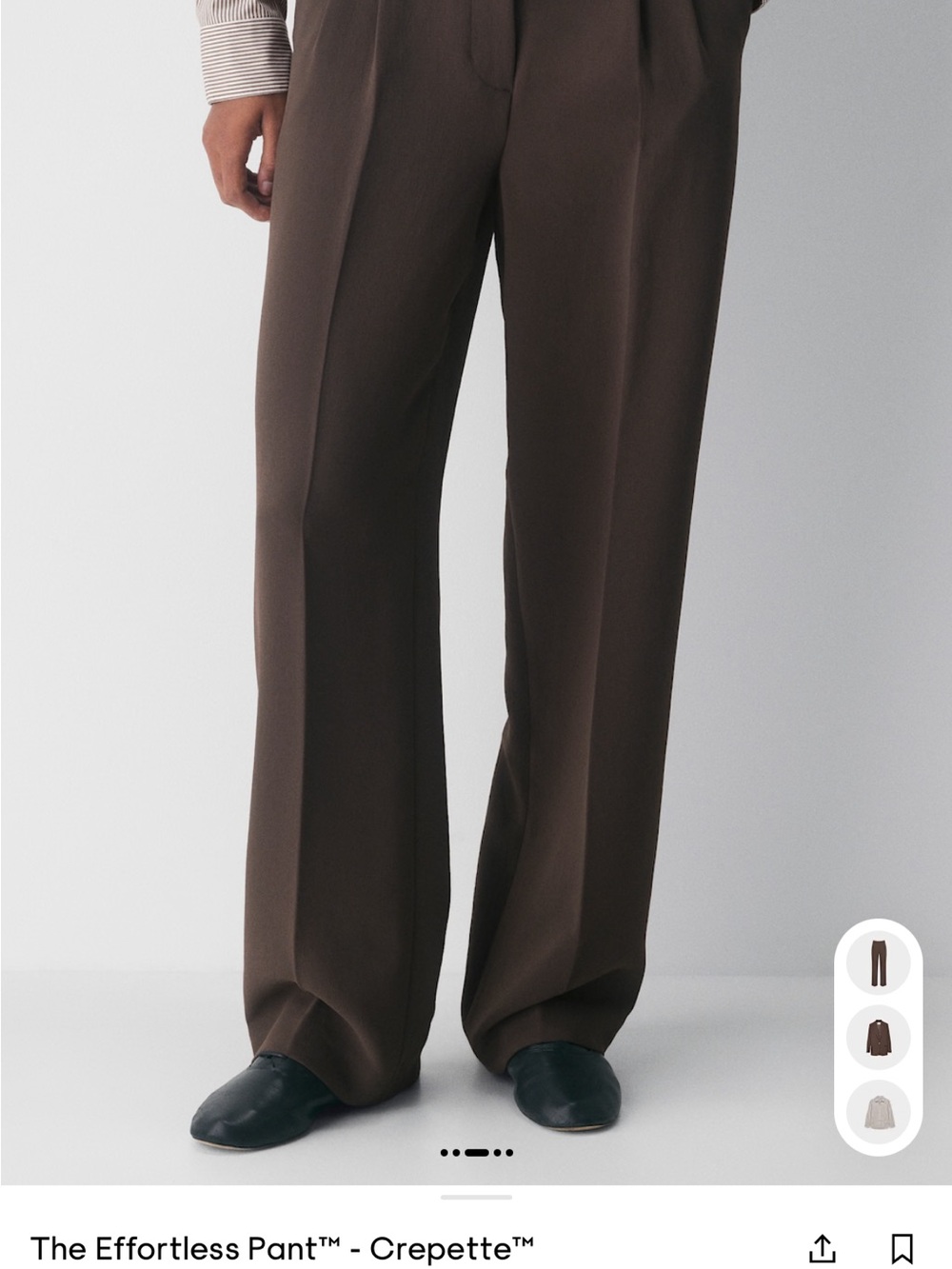 Aritzia Effortless Pants in Brown BNWOT